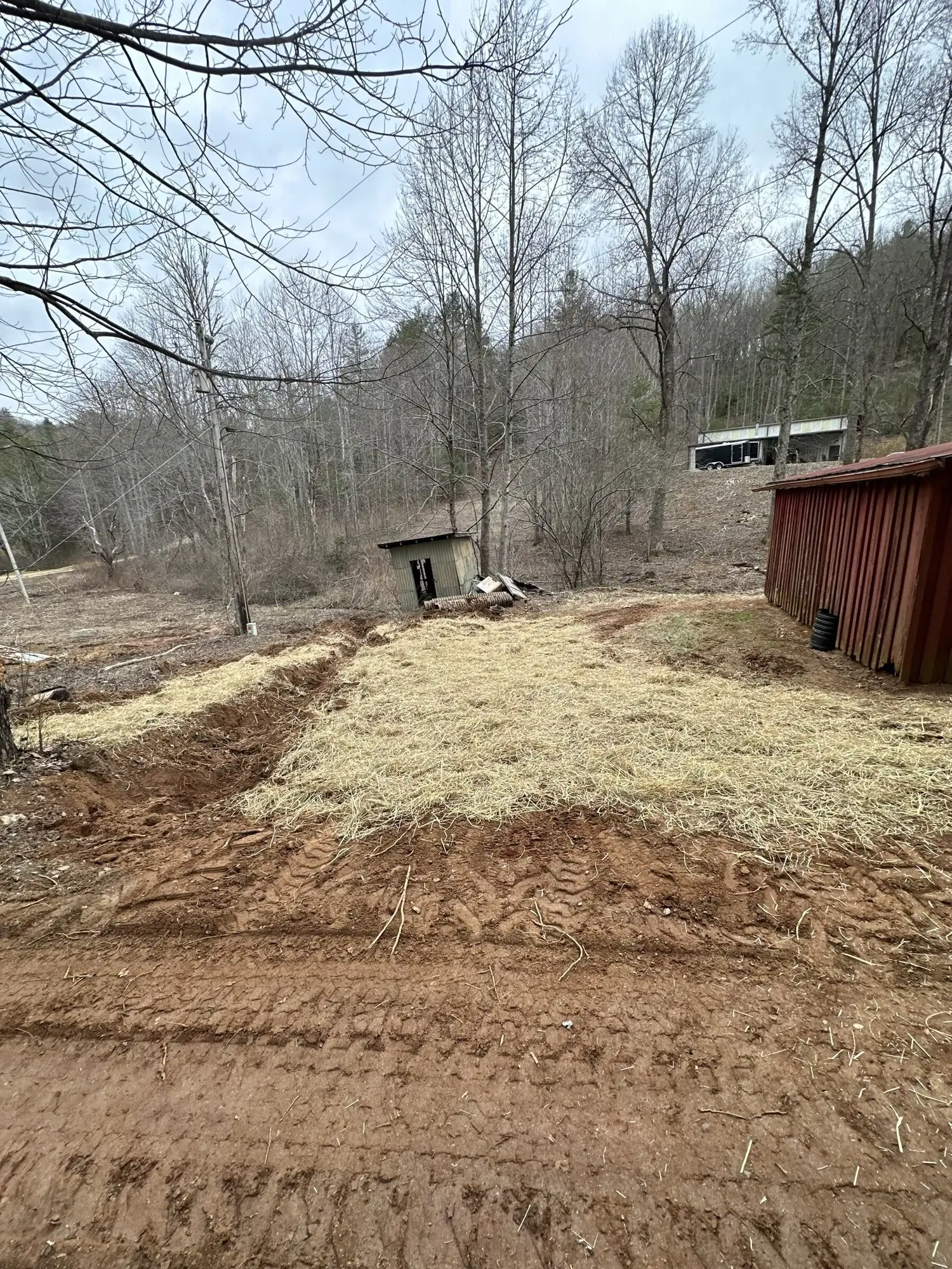 Before - Rutted driveway surface