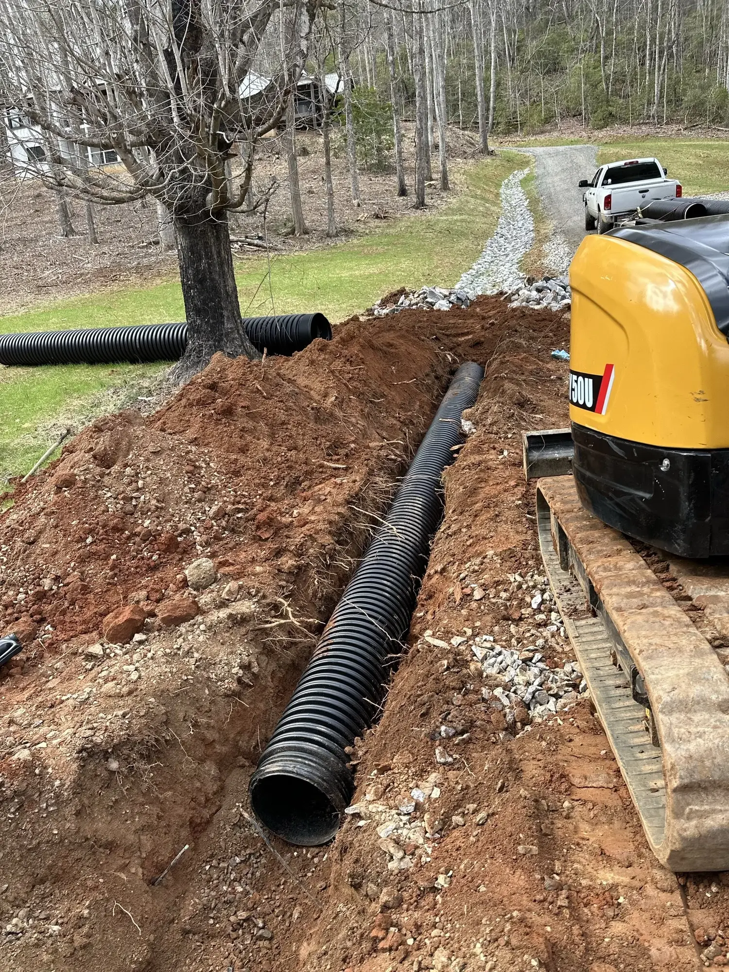 Culvert and drainage installation