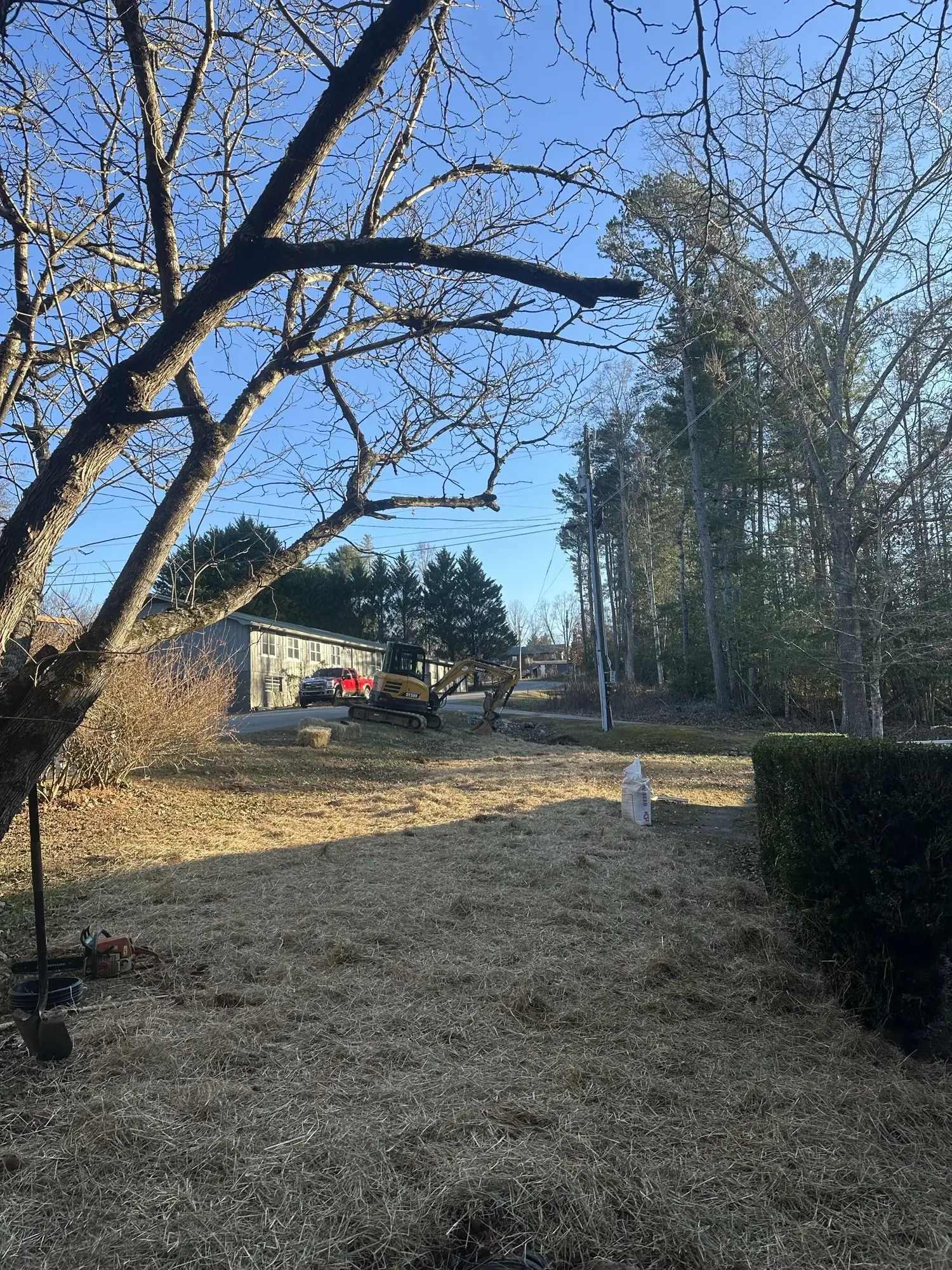 Debris removal in progress